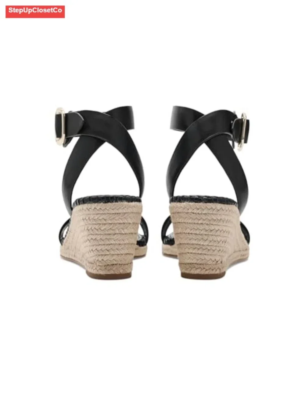 Espadrille Wedge Ankle Strap Sandals Open Toe Buckle